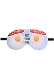 Schlafbrille Bacon Eggs Speck und Eier Not Your Bae Nicht dein Babe Schlafmaske Brille Augenmaske Augenbinde Sleep Eye Mask Schlafhilfe
