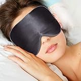 Schlafmaske, Echter Seidenfaden Schlafbrille Verstellbarem Gummiband Super-glatt Sleep Mask