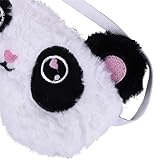 Ulife Mall Cute Panda Schlafmaske Soft Plüsch Augenbinde, Lustige emoticons Schlafmaske Augenmaske Augenabdeckung für Mädchen Jungen Frauen Männer Kinder Zuhause Schlafen Reisen - 3