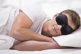 Kelana Schlafmaske Damen und Herren. Premium Schlafbrille mit innovativ gewölbter Form für komplette Dunkelheit und freies Bewegen der Augen. Inklusive Ohrstöpsel & Aufbewahrungsbeutel - 6