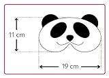 Leschi SCHLAFMASKE lichtdicht für erholsamen Schlaf/Augenmaske mit Kühlkissen/Schlafbrille kühlend und wärmend, Baumwolle/Reisegeschenk für Frauen, Kinder, Mädchen/Panda Lien, schwarz - 5