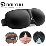 Schlafmaske, absolute Dunkelheit Schlafbrille,3D PLUS große Augenmaske, Augenabdeckung Augenbinde, mehr Platz für die Augen, festere Passform auf Ihrer Nase - für Damen & Herren