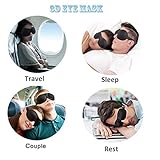 Schlafmaske, absolute Dunkelheit Schlafbrille,3D PLUS große Augenmaske, Augenabdeckung Augenbinde, mehr Platz für die Augen, festere Passform auf Ihrer Nase - für Damen & Herren - 7