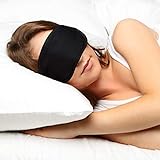 Relaxdays Schlafmaske, kühlende Augenmaske, Schlafbrille mit Kühlkissen, zur Erholung, zum Kühlen oder Wärmen, schwarz - 3
