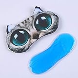 SUPVOX 3D Augenmaske Schlafmaske Schlafbrille mit Kühlkissen Heiß Kalt Therapie Augenbinde Schattierung für Männer Frauen für Entspannung Wellness - 2