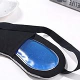 SUPVOX 3D Augenmaske Schlafmaske Schlafbrille mit Kühlkissen Heiß Kalt Therapie Augenbinde Schattierung für Männer Frauen für Entspannung Wellness - 4