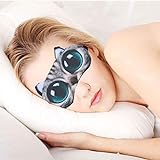 SUPVOX 3D Augenmaske Schlafmaske Schlafbrille mit Kühlkissen Heiß Kalt Therapie Augenbinde Schattierung für Männer Frauen für Entspannung Wellness - 6