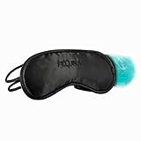 Feluna Premium Schlafmaske ★mit Kühlkissen★ auch als Augenmaske zu verwenden; Schlafbrille mit verstellbarem Gummiband und Seiden-Touch - Schwarz - 2