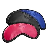 Feluna Premium Schlafmaske ★mit Kühlkissen★ auch als Augenmaske zu verwenden; Schlafbrille mit verstellbarem Gummiband und Seiden-Touch - Schwarz - 8