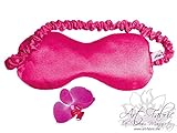 Art-Fabric I Edle Luxus Bio Schlafmaske I Pink Silk I reine Seide I mit Duft nach Wahl - 2